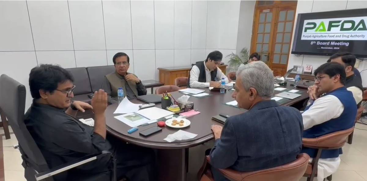  16 ارب کی لاگت  کا منصوبہ ، پنجاب ایگریکلچر فوڈ اینڈ ڈرگ اتھارٹی (PAFDA) کے قیام کے حوالے سے اہم پیش رفت