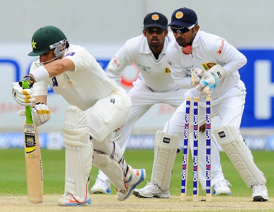 دوسرا ٹیسٹ: پاکستان کے 7 وکٹوں پر 330 رنز، سری لنکا کے خلاف 107 رنز کی برتری حاصل