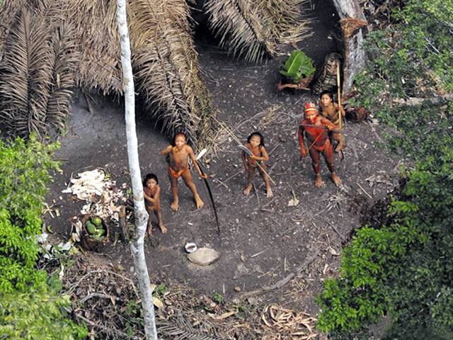  الگ رہنے والے جنگلی قبیلے کا دنیا سے پہلا رابطہ