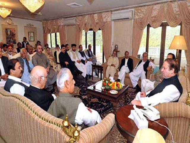 وزیر اعظم کی زیر صدارت ن لیگ کی اعلیٰ قیادت کا اجلاس