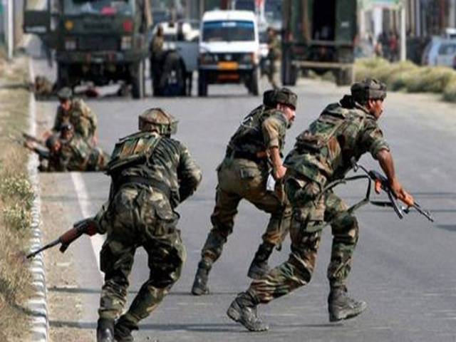 مقبوضہ کشمیر میں جھڑپ ، تین فوجیوں سمیت 10افراد جاں بحق
