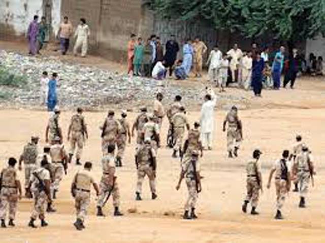 میمن گوٹھ میں رینجرز کے ساتھ مقابلے میں کالعدم بی ایل اے تنظیم کے 8 دہشتگرد ہلاک