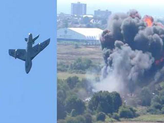 ائیرشو میں فوجی طیارہ گر کر تباہ، 7 افراد ہلاک