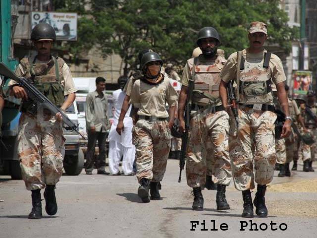 رینجرز کی کراچی کے مختلف علاقوں میں کارروائی،چھ ملزمان گرفتا ر ،اسلحہ برآمد 