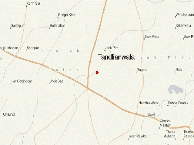 تاندلیانوالہ میں گرلز ہائر سیکنڈری سکول کے قریب نامعلوم افراد کی فائرنگ
