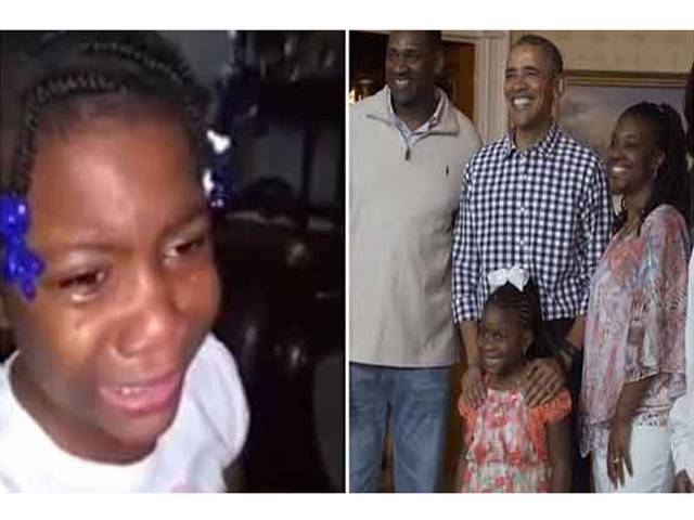 اوباما کے غم میں نڈھال بچی کو وائٹ ہاﺅس میں دعوت‘ صدر سے ملاقات