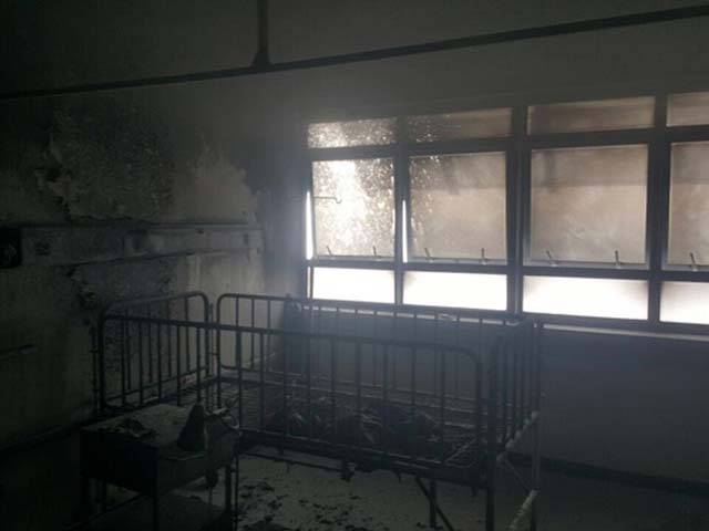 ڈربن ہسپتال میں آتشزدگی سے ایک کمرہ جل کر خاکستر ہو گیا