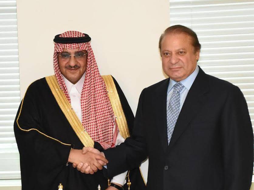 بھارتی دھمکیوں سے امن کوخطرہ،عالمی برادری مسئلہ کشمیر کی سنگینی کومحسوس کرے، نوازشریف کی سعودی ولی عہد سے ملاقات میں گفتگو