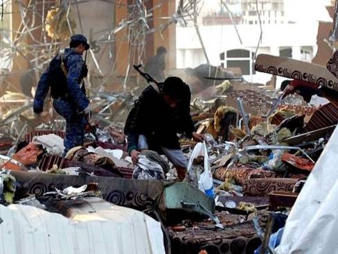 یمن میں نماز جنازہ پر بمباری،160افراد ہلاک، اہم باغی کمانڈر بھی شامل