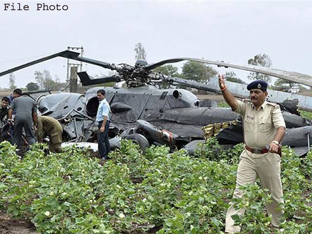 بھارتی فوجی ہیلی کاپٹر ریاست اترکھنڈ میں گر کر تباہ ، جانی نقصان نہیں ہوا