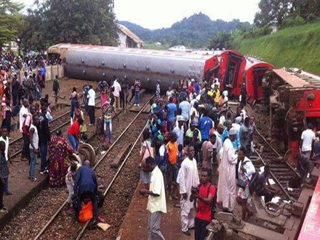 کیمرون میں ٹرین پٹڑی سے اتر گئی، 53 افراد ہلاک، سینکڑوں زخمی 