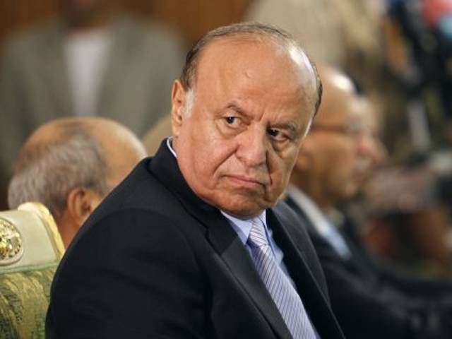یمنی صدر منصور ہادی اچانک دورے پر عدن پہنچ گئے