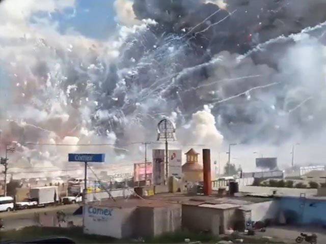 میکسیکو میں آتش بازی کی مارکیٹ میں دھماکے ، 29افراد ہلاک ، متعدد زخمی ، امدادی کاموں کیلئے فوج طلب