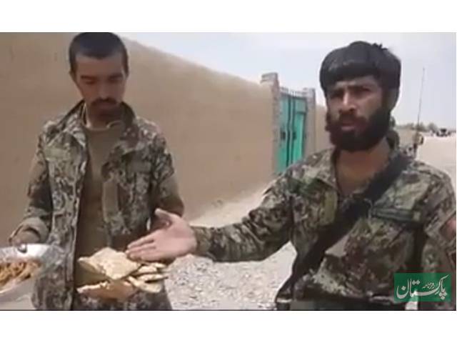 بھارتی فوجی کے بعد افغان فوجی اہلکار بھی میدان میں آگیا، کھانے کی ویڈیو جاری کردی