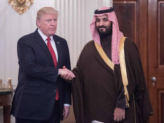 سعودی نائب ولی عہد کی امریکی صدر سے ملاقات