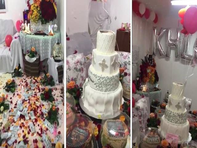 سعودی شوہر نے بیوی کو منانے کیلئے اس کا کمرہ محبت کے اقرارناموں،کرنسی نوٹوں اور پھولوں سے بھر دیا