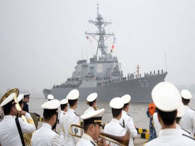 امریکی بحری بیڑے کی ٹرائن جزیرے میں موجودگی کے خلاف بیجنگ نے اپنے جنگی جہاز بحیرہ جنوبی چین میں روانہ کردئیے