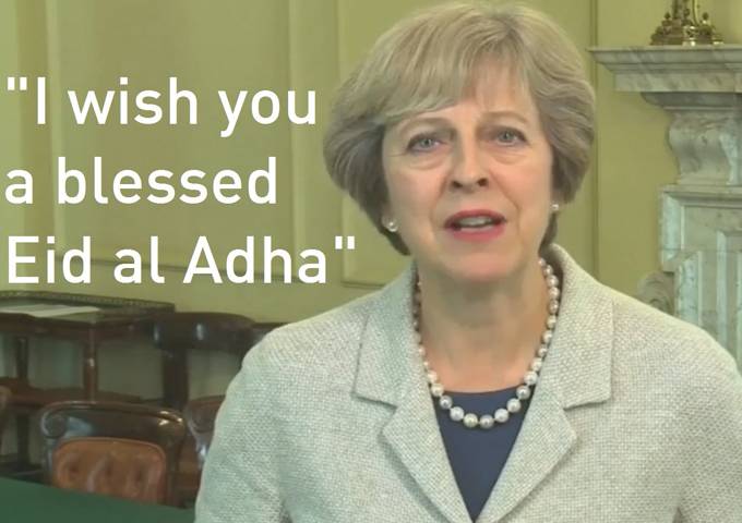 پوری دنیا اور برطانیہ کے مسلمانوں کو ”عید مبارک“:برطانوی وزیر اعظم