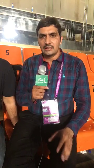 قذافی اسٹیڈیم لاہور میں ٹیم پاکستان اور ورلڈ الیون کے میچ کے بعدسیدیحیی حسینی کے ساتھ خصوصی گفتگو