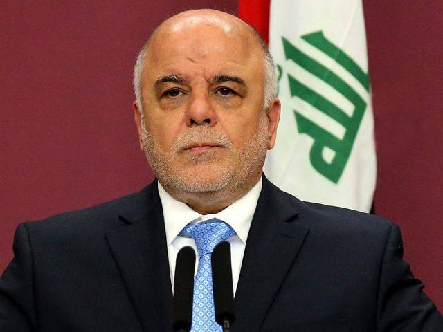 داعش کو ریگستان میں بھی تباہ کردیاجائے گا:عراقی وزیراعظم