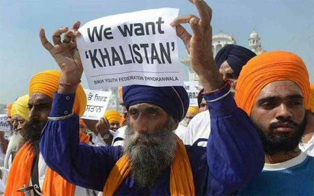 بھارت سے آزادی کی سکھوں کی تحریک خالصتان موومنٹ زور پکڑگئی،فری مقبوضہ کشمیرکا نعرہ لگا دیا