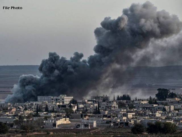 شامی فوج کی دمشق کے جنوب میں داعش کے ٹھکانوں پر تباہ کن بمباری