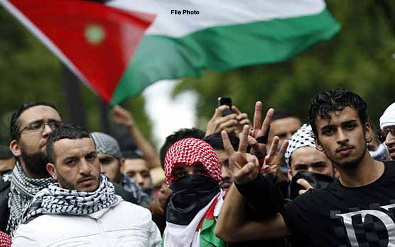 مقبوضہ بیت المقدس ،یہودی قومیت کے کالے قانون کے خلاف فلسطینیوں کا احتجاج
