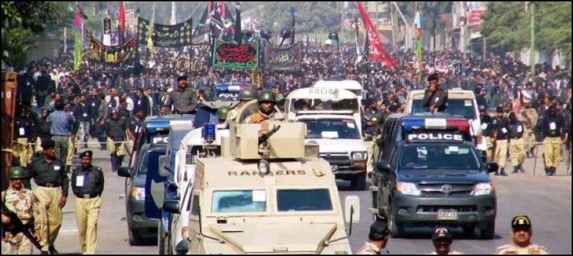 کراچی : 8 محرم کا مرکزی جلوس نشترپارک سے برآمد ہوگا، سکیورٹی انتہائی سخت، موبائل فون سروس معطل