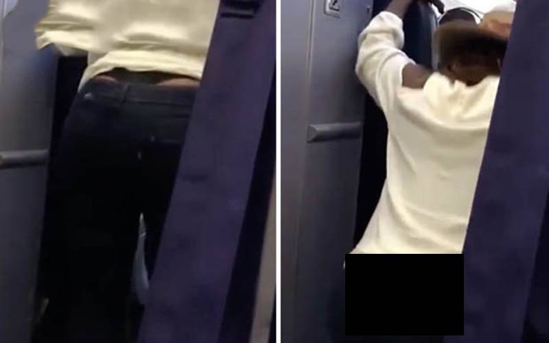 دورانِ پرواز خاتون نے اچانک جہاز کے درمیان کھڑے ہو کر ایسا کام شروع کر دیا کہ مسافر حیران پریشان رہ گئے، ویڈیو سوشل میڈیا پر وائرل ہوگئی