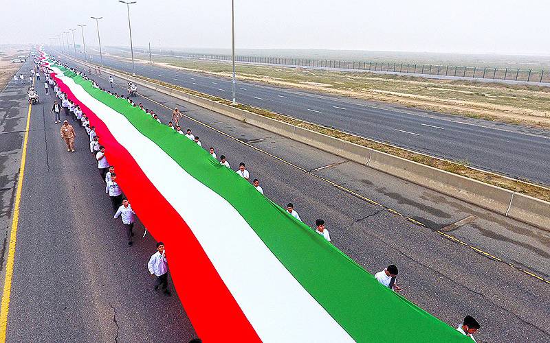 کویت نے طویل ترین جھنڈے کا عالمی ورلڈ ریکارڈگینیز بک آف ورلڈ میں درج کروادیا 