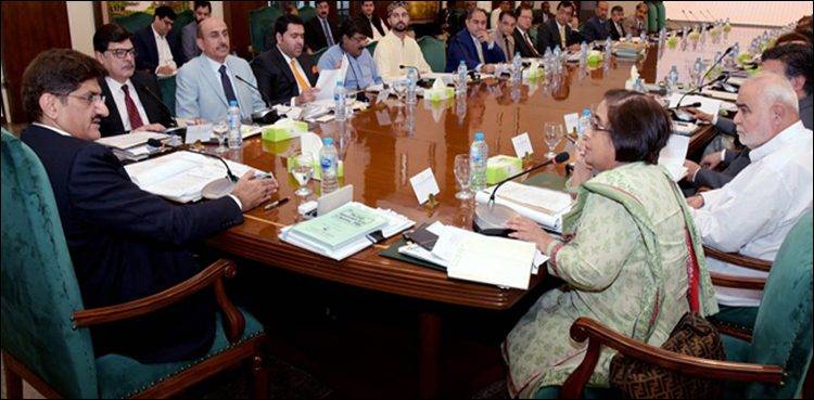 وزیراعلیٰ سندھ کی زیرصدارت صوبائی کابینہ کا اجلاس،ڈاکٹرز کی تنخواہ پنجاب کے برابر کرنے کی منظوری
