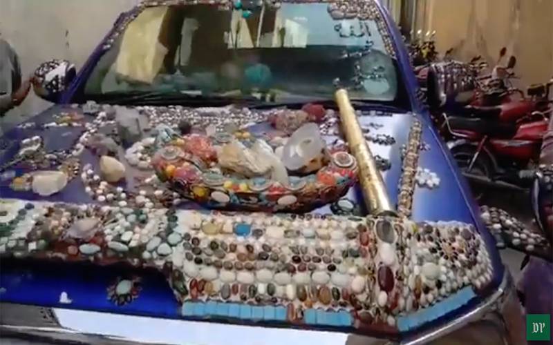 لاہور کا شہری جس نے اپنی گاڑی پر 80 لاکھ کے پتھر لگوالئے،دیکھیں خصوصی رپورٹ