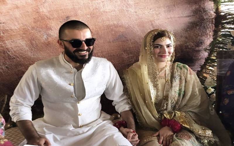 حمزہ علی عباسی اور نیمل خاور شادی کے بندھن میں بندھ گئے، نکاح کی تصاویر سامنے آگئیں