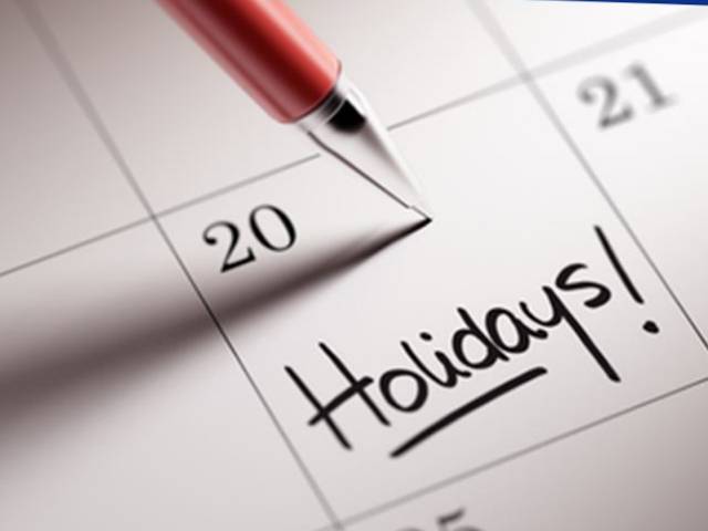 وفاقی حکومت نے قومی ایام اور مذہبی تہواروں پر عام اور اختیاری تعطیلات کا سالانہ کیلنڈر جاری کر دیا 