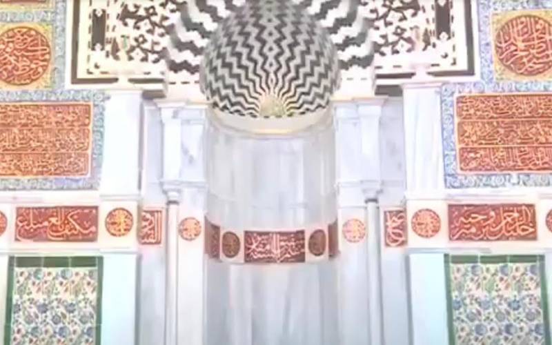 مسجد نبویؐ میں محراب اور دیوار کی ترمیم و اصلاح کا کام مکمل کر لیا گیا