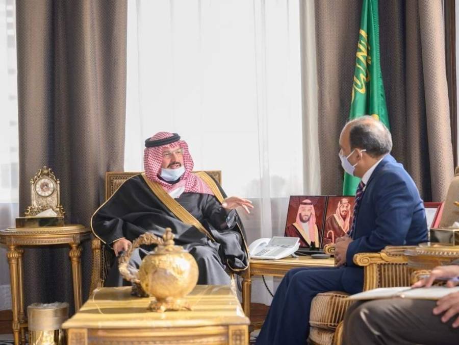  اسیر ریجن کے گورنرشہزادہ  ترک بن طلال بن عبد العزیز آل سعود   کی پاکستانی  قونصل جنرل سے ملاقات ، باہمی دلچسپی کے امور پر تبادلہ خیال 
