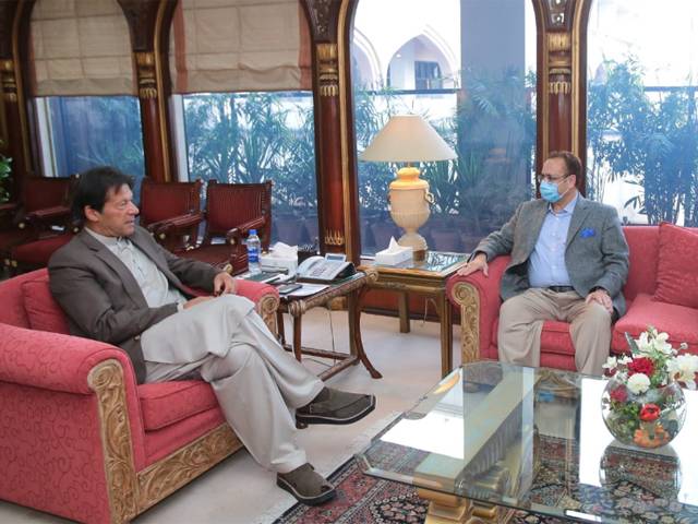 سردار تنویر الیاس کی وزیراعظم عمران خان سے ملاقات ، آزاد کشمیر انتخابات اور پارٹی امور پر تفصیلی تبادلہ خیال