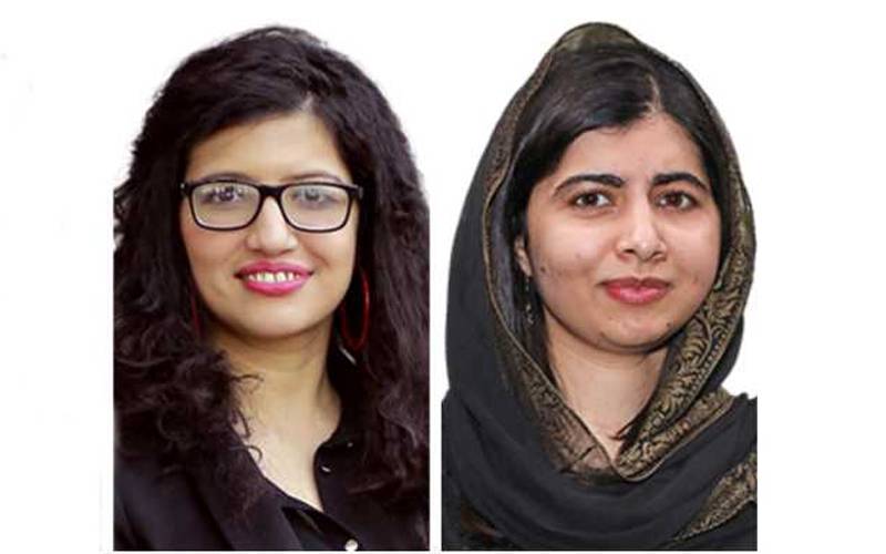 ملالہ یوسفزئی اور عابیا اکرم دنیا کی 100 بااثر خواتین میں شامل