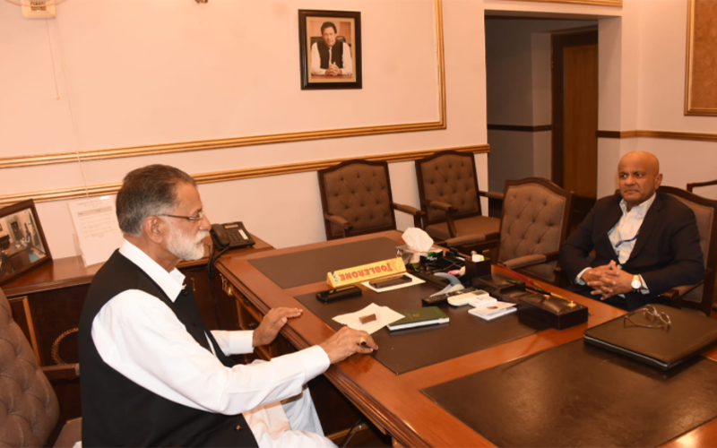 چیئرمین ایم ٹی بی سی کی وزیر اعظم آزاد کشمیر سے ملاقات،جاری منصوبوں پر بریفنگ دی