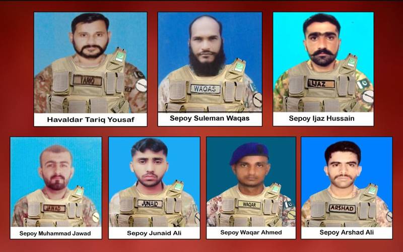دہشت گردوں کا حملہ ، پاک فوج کے 7 جوان شہید، 4 دہشت گرد ہلاک