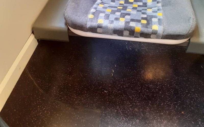 ٹرین میں سفر کے دوران مسافر کو سیٹ کے نیچے ایسی چیز نظر آگئی کہ  تصویر پوسٹ کی تو ریل حکام کی دوڑیں لگ گئیں