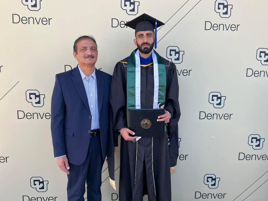 پاکستانی نوجوان فیصل زیب جوڑا نے امریکی یونیورسٹی آف کلوراڈو، ڈینور سے ایم بی اے کی ڈگری حاصل کر لی