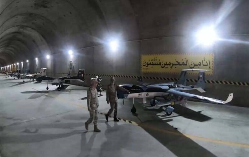 ایران نے خفیہ مقام پر زیر زمین چھپائے اپنے ڈرونز دنیا کو دکھا دئیے