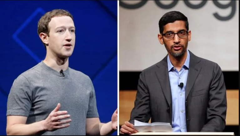 فیس بک اور گوگل کے بہت سے ملازمین فارغ بیٹھ کر تنخواہیں لے رہے ہیں، سندر پچائی اور مارک زکر برگ  کا اشارہ، ٹیک مارکیٹ میں ہلچل مچ گئی