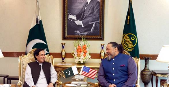 پاکستان پرامن ملک  ،ہمسائیوں سے اچھے  تعلقات چاہتے ہیں، چودھری پرویز الٰہی کی امریکی قونصل جنرل سے گفتگو