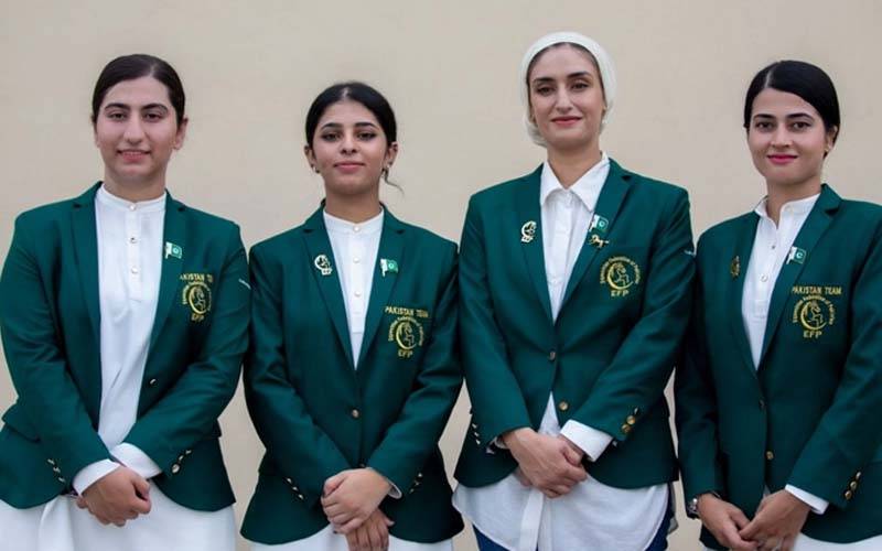 پاکستان ویمنز ٹیم نےپہلی ہی انٹر نیشنل نیزہ بازی چیمپئن شپ میں تمغہ جیت لیا