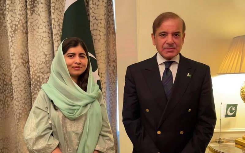 وزیراعظم شہباز شریف کی ملالہ  یوسفزئی سے نیویارک میں ملاقات 