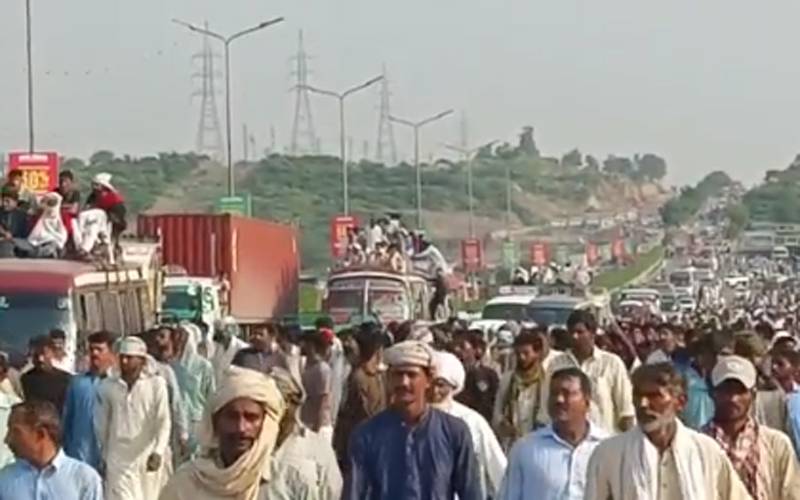 سستی بجلی اور کھاد کیلئے پنجاب بھر کے کسانوں کا اسلام آباد میں احتجاج