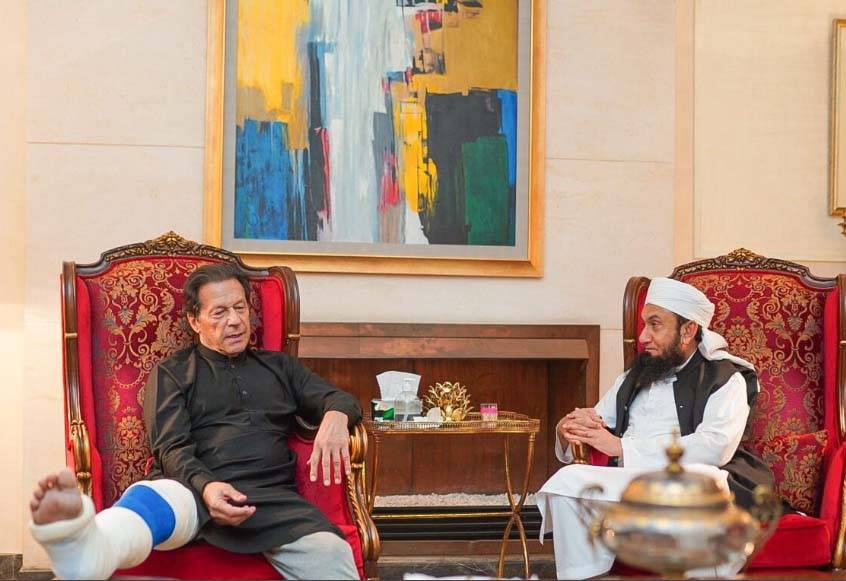 Maulana Tariq Jameel meeting with Imran Khan 