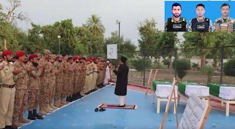 میرانشاہ میں شہید ہونے والے فوجی جوانوں کی نمازِ جنازہ ادا، فوجی اعزاز کے ساتھ سپرد خاک کیا گیا